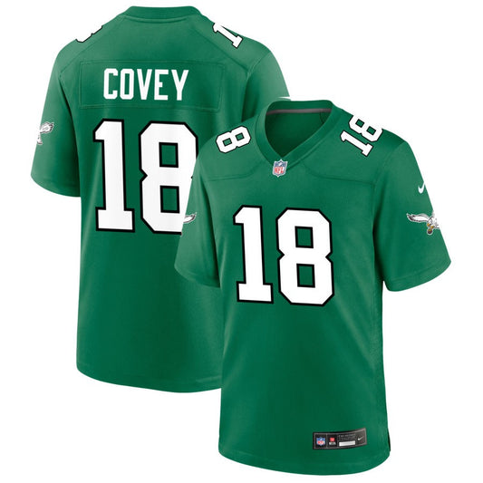 Britain Covey Philadelphia Eagles Nike Alternate Game Jersey - Kelly Green