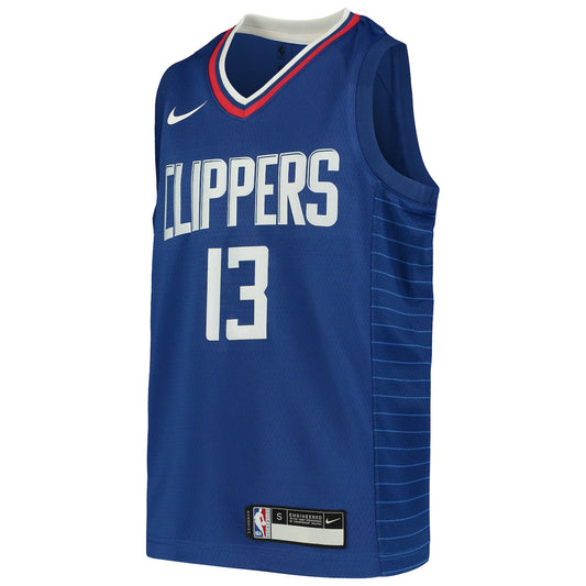 Boys' Grade School Paul George Nike Clippers Swingman Jersey - Blue