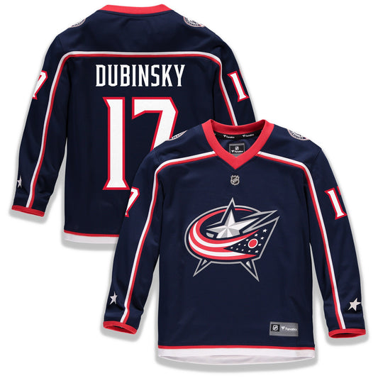 Brandon Dubinsky Columbus Blue Jackets Fanatics Branded Youth Home Replica Player Jersey - Navy