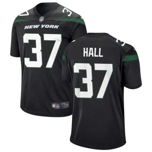 Bryce Hall New York Jets Nike Alternate Game Jersey - Stealth Black