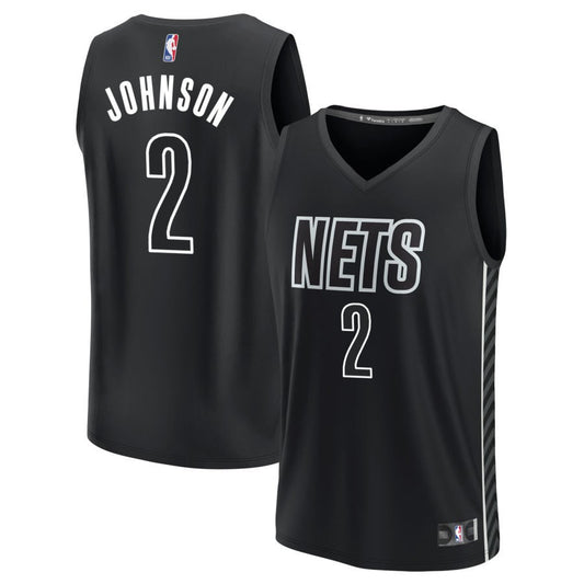 Cameron Johnson Brooklyn Nets Fanatics Branded Youth Fast Break Replica Jersey - Statement Edition - Black