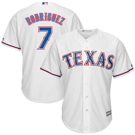 Youth Texas Rangers Ivan Rodriguez Replica Home Jersey - White