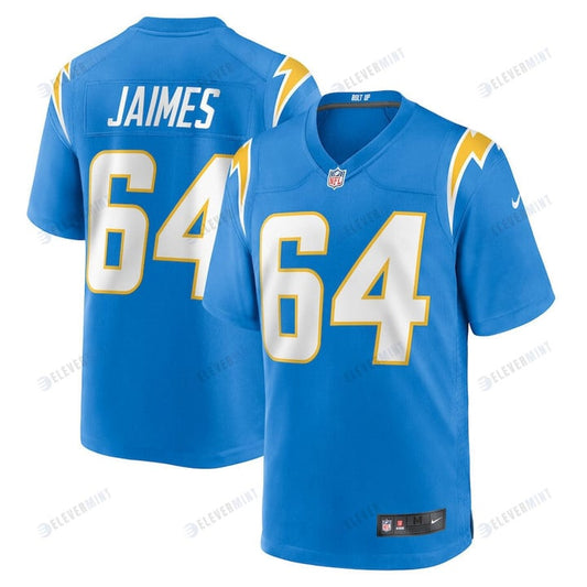 Brenden Jaimes 64 Los Angeles Chargers Game Jersey - Powder Blue