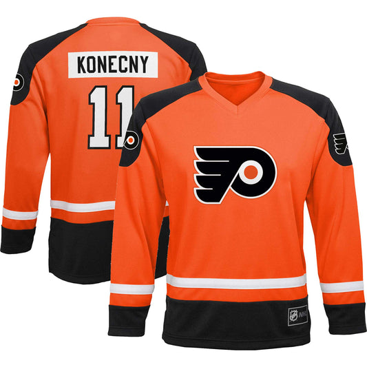 Youth Travis Konecny Orange Philadelphia Flyers Player Jersey