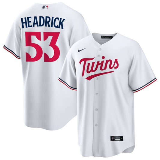 Brent Headrick Minnesota Twins Nike Home Replica Jersey - White