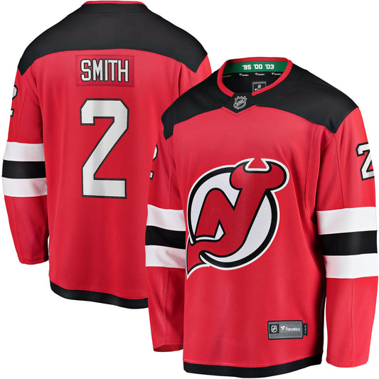 Brendan Smith New Jersey Devils Fanatics Branded Home Breakaway Player Jersey - Red