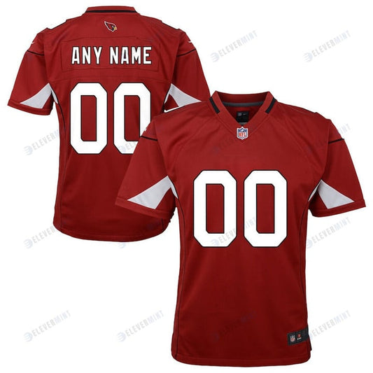 Arizona Cardinals Youth Team Custom Game Jersey - Cardinal