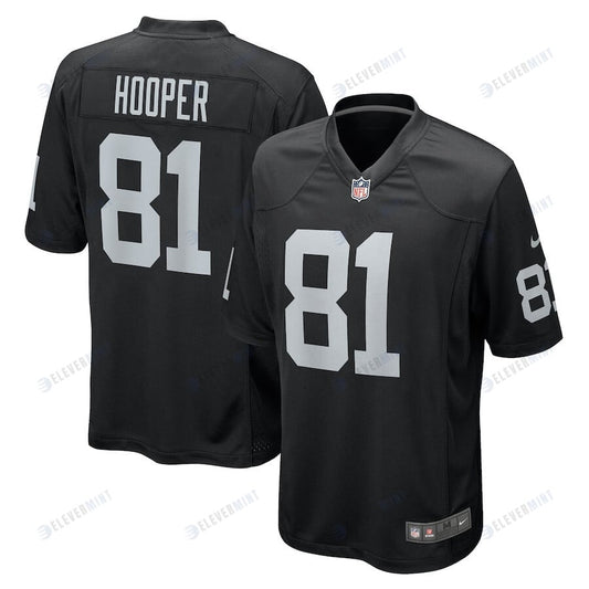 Austin Hooper 81 Las Vegas Raiders Men Team Game Jersey - Black