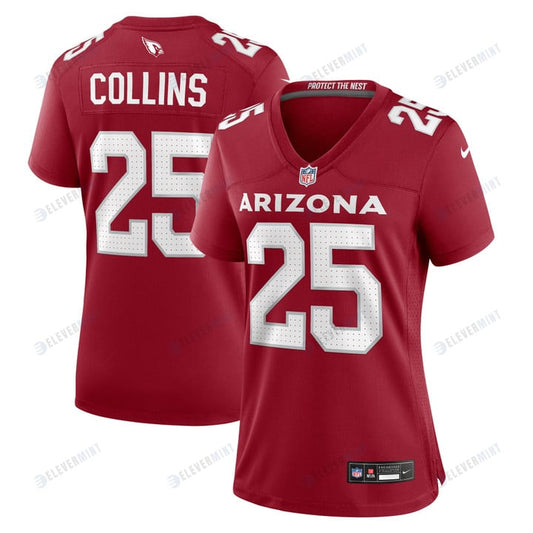 Zaven Collins 25 Arizona Cardinals Women's Home Game Jersey - Cardinal