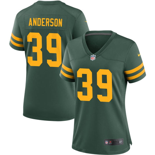 Zayne Anderson Green Bay Packers Nike Women's Alternate Jersey - Green