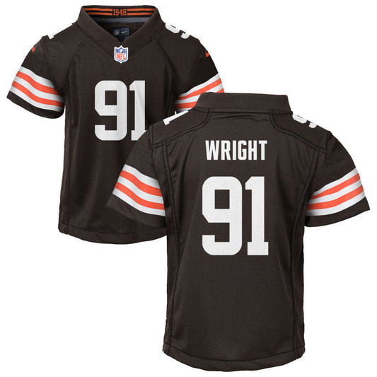 Alex Wright Nike Cleveland Browns Youth Game Jersey - Brown