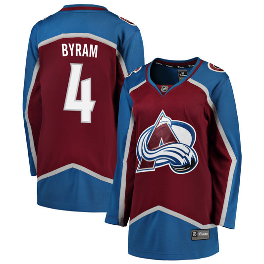 Bowen Byram Colorado Avalanche Fanatics Branded Women's Home Breakaway Jersey - Maroon