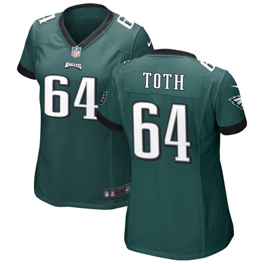 Brett Toth Philadelphia Eagles Nike Women's Game Jersey - Midnight Green