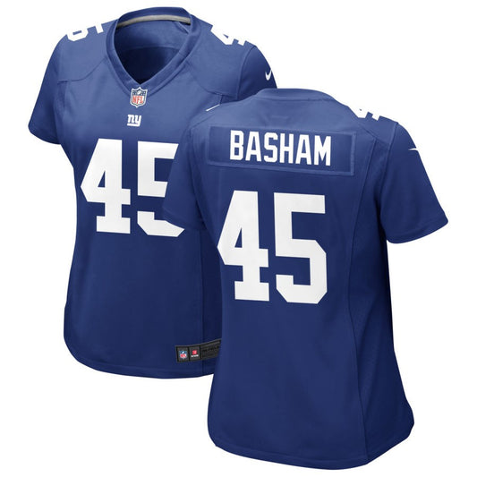 Boogie Basham New York Giants Nike Women's Jersey - Royal