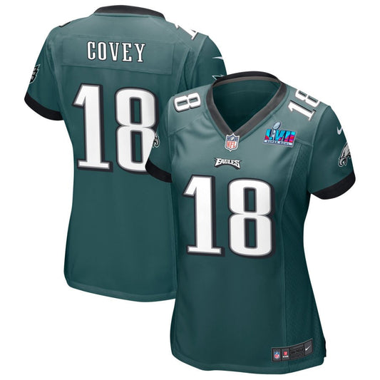 Britain Covey Philadelphia Eagles Nike Women's Super Bowl LVII Game Jersey - Midnight Green